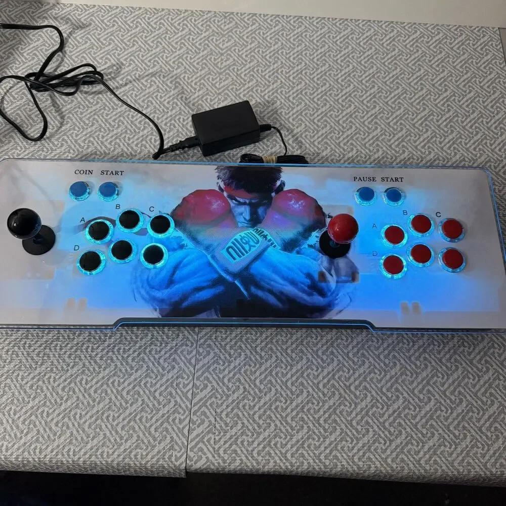 Pandora's Box Retro Arcade Console 4260 Games - Street Fighter Theme, EUC